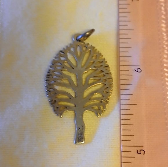 Retired James Avery Le Arbre Pendant, this is the older design, PLS SEE ALL PICS - Picture 8 of 10